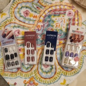 Bundle🥰  Of Impress No Glue Press On Nails